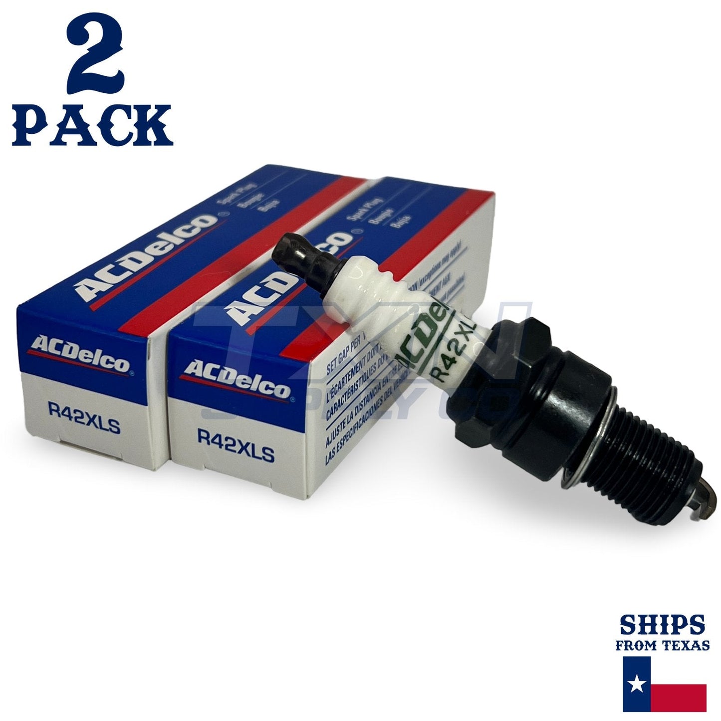 2 Pack Genuine GM ACDelco Spark Plugs R42XLS ps