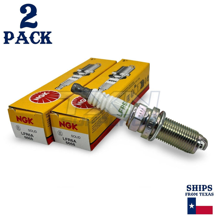 NGK 6668 Spark Plug LFR6A - 2 Pack