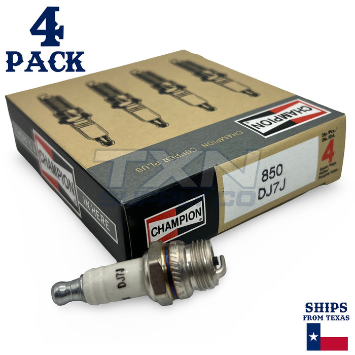 Champion 850 Copper Plus Spark Plug DJ7J - 4 Pack