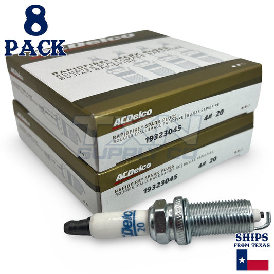 8 Pack GM ACDelco #20 RAPIDFIRE Platinum Spark Plugs 19323045