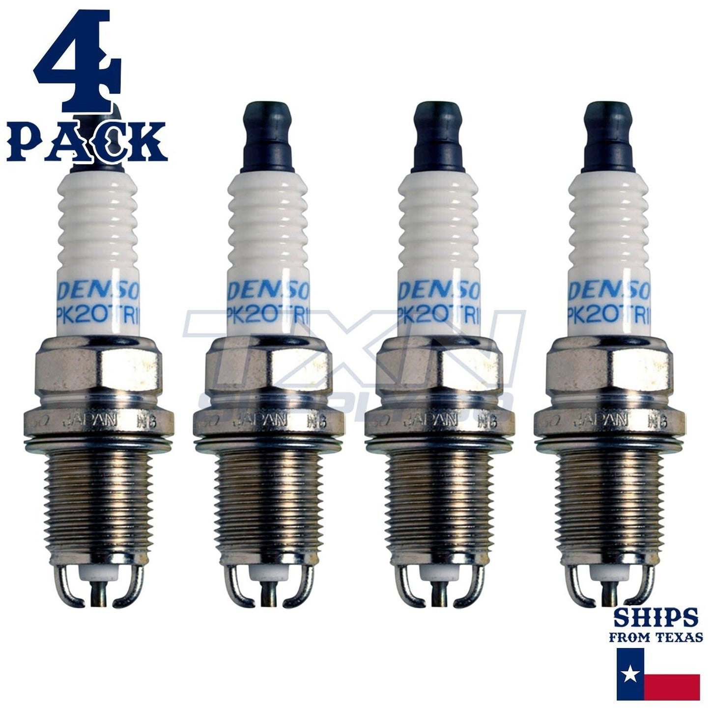 4 Pack Denso 3253 Double Platinum Spark Plugs PK20TR11 ps