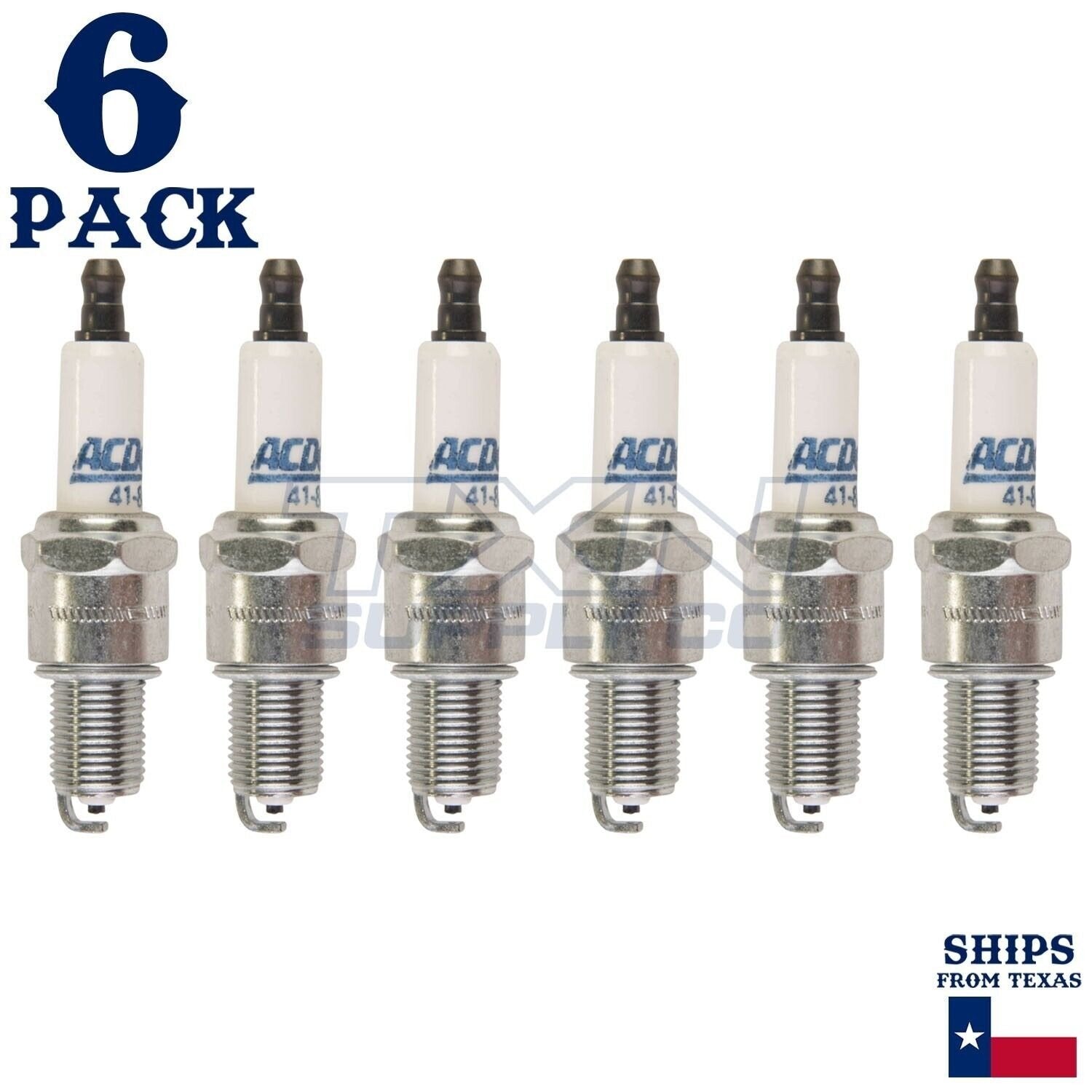 6 Pack ACDelco Double Platinum Spark Plugs 2001-2002 for Ford Falcon 4.0L ps
