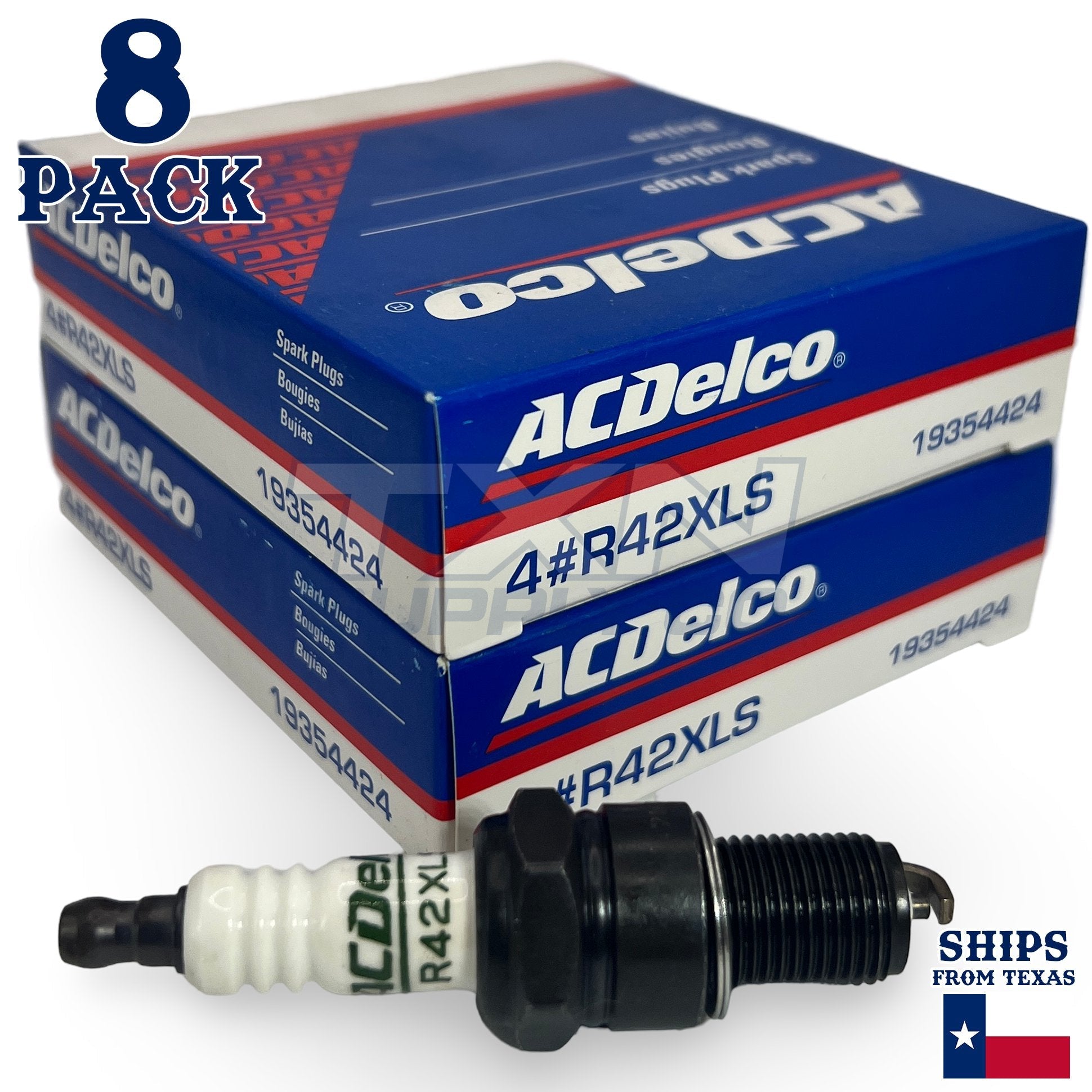 8 Pack Genuine GM ACDelco Spark Plugs R42XLS ps