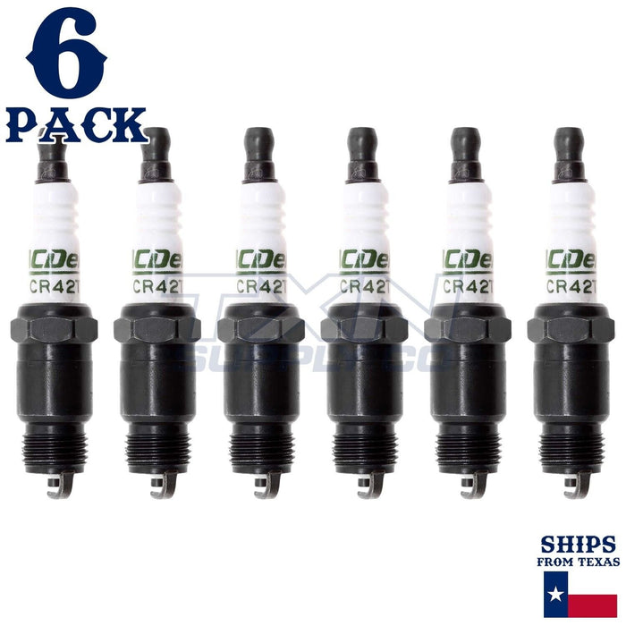6 Pack Genuine GM ACDelco Spark Plugs CR42TS ps