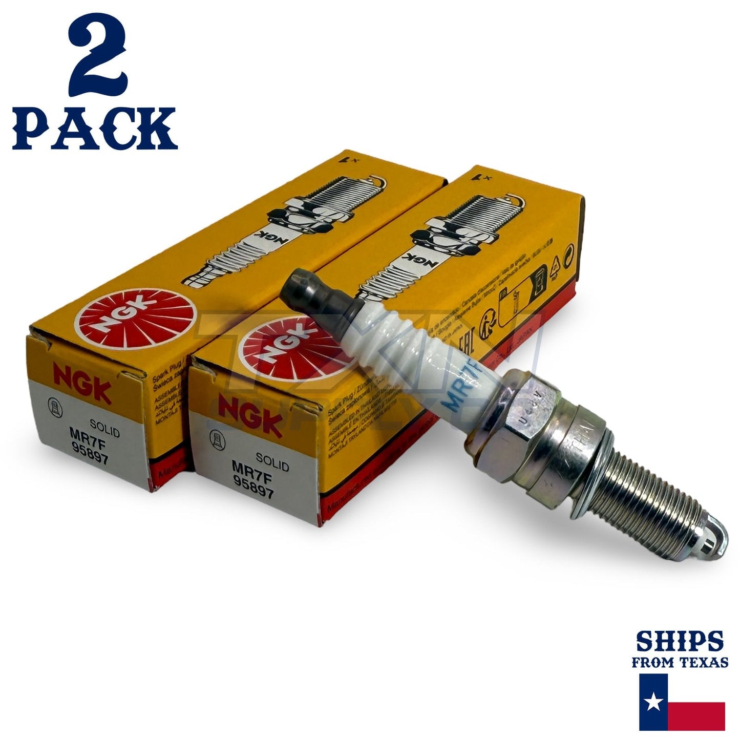 2 Pack NGK 95897 MR7F Spark Plugs for XG4YCX RG4YCX RG4PHP 992 349