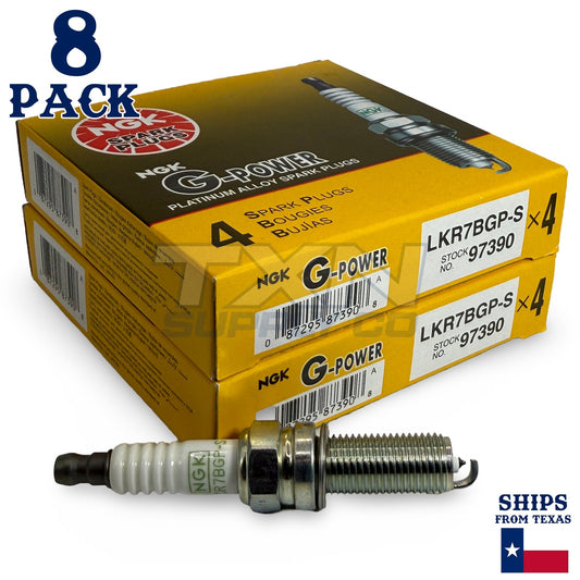 8 Pack NGK G-Power 97390 Spark Plugs LKR7BGP-S ps