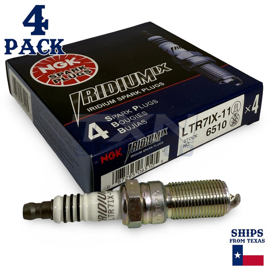 4 Pack NGK Iridium IX 6510 Spark Plugs LTR7IX-11 ps