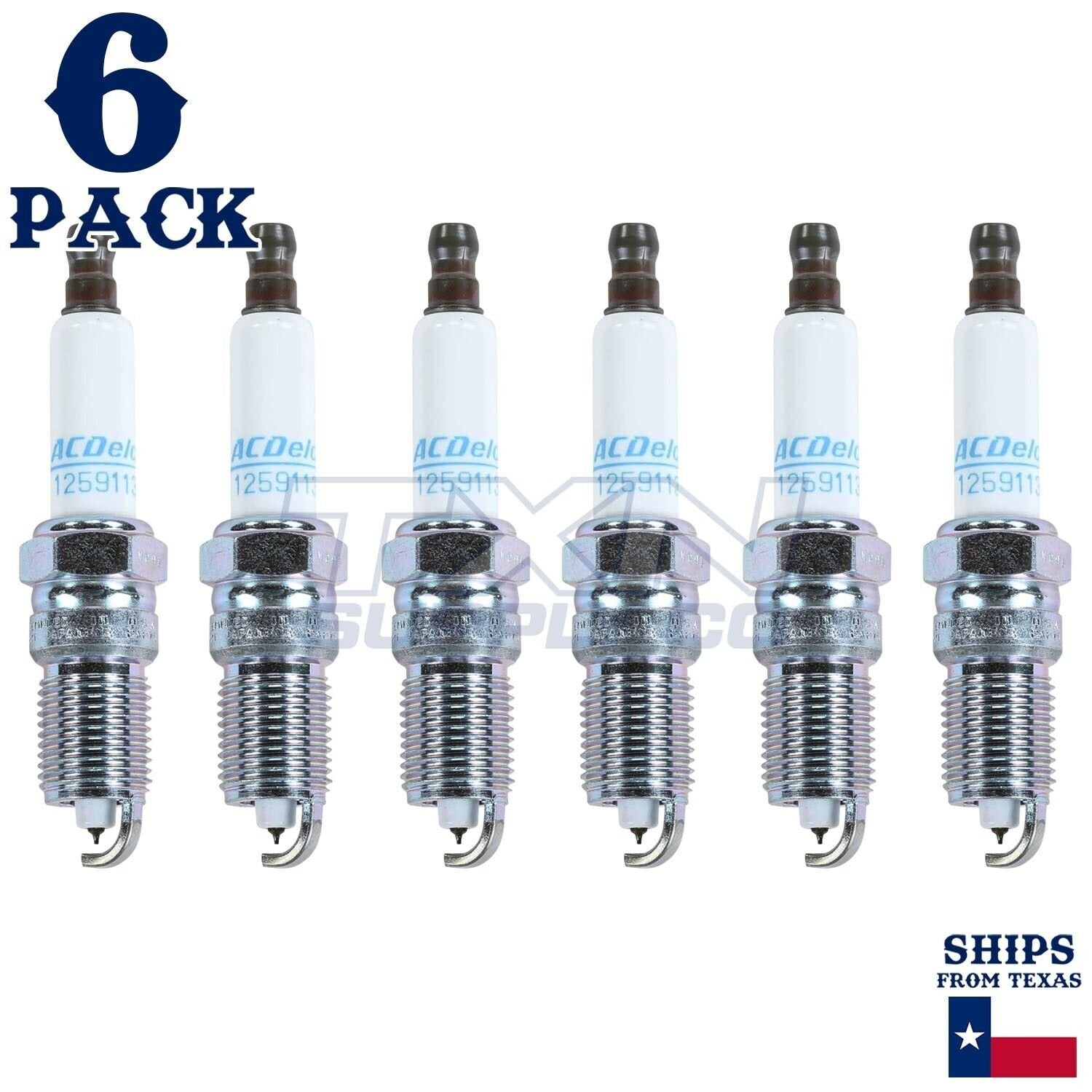6 Pack GM ACDelco 41-100 Iridium Spark Plugs 12681662
