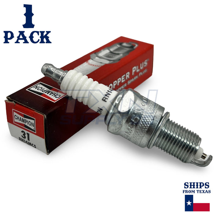 Champion 31 Copper Plus Spark Plugs RN14MC5- 1 Pack