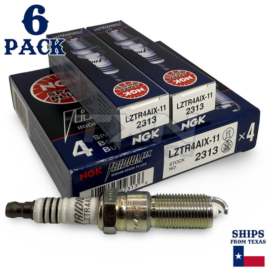 6 Pack NGK Iridium IX 2313 Spark Plugs LZTR4AIX-11 ps