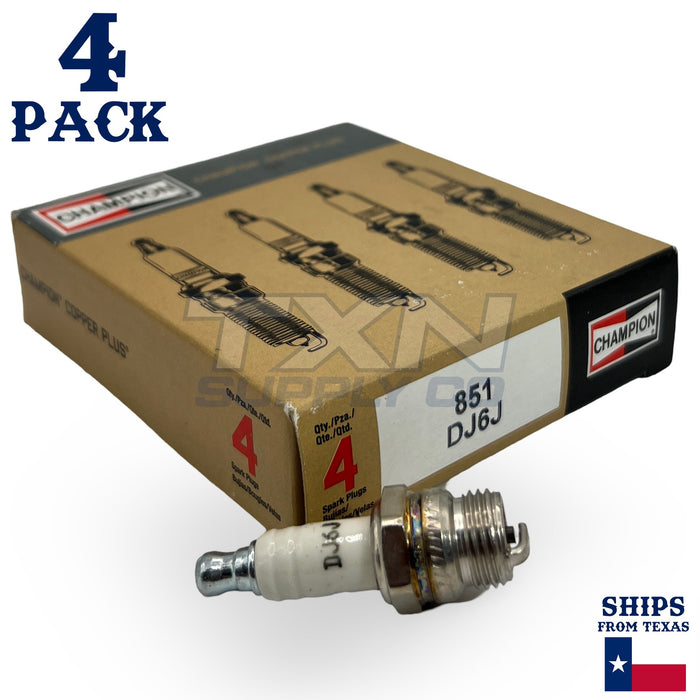 Champion 851 Copper Plus Spark Plug DJ6J - 4 Pack