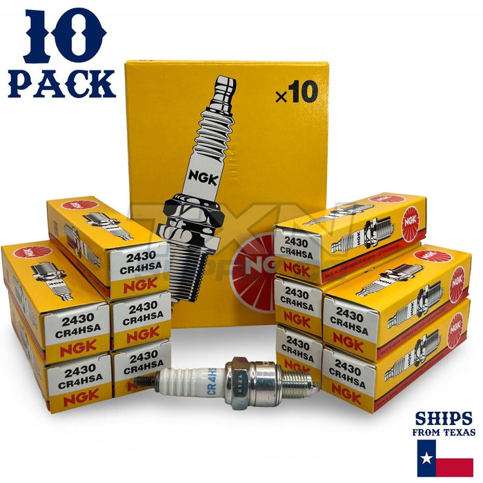 NGK 2430 Standard Spark Plug CR4HSA - 10 Pack