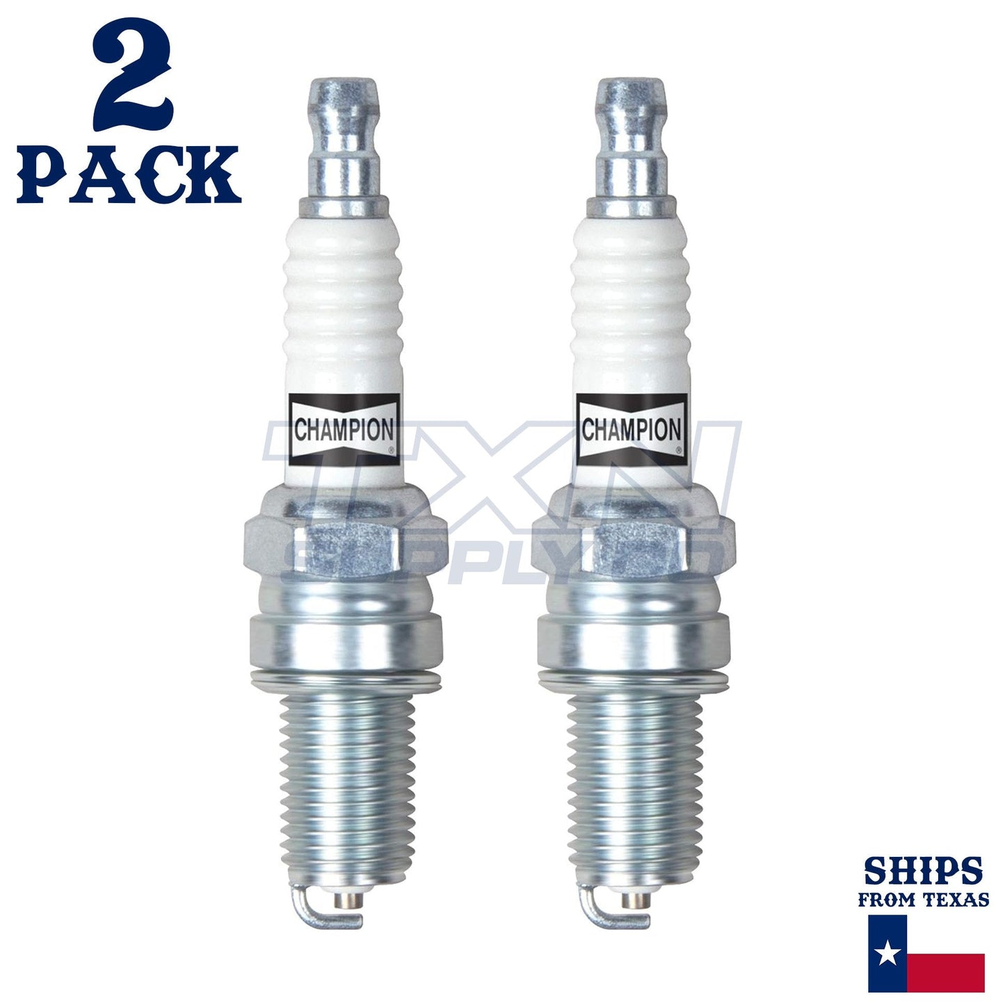 2 Pack Champion Spark Plug - For FLHT 1450 Electra Glide Standard Harley-Davidson