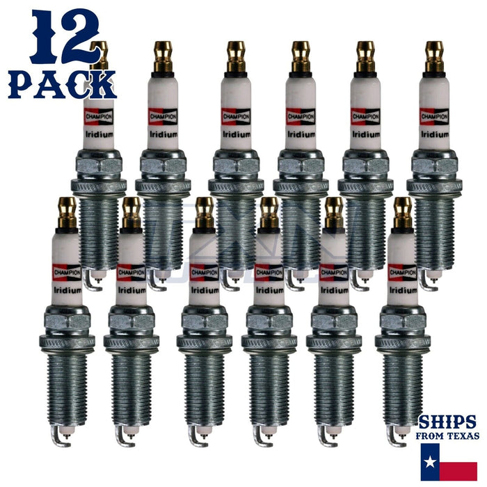 12 Pack Champion Iridium Spark Plugs for 1994-1995 BMW 850CSi 5.6L V12 ps