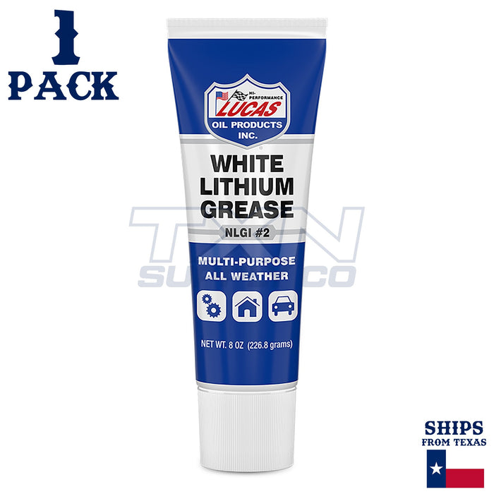 Lucas Oil 10533 Multi Purpose White Lithium Grease 8oz - 1 Pack