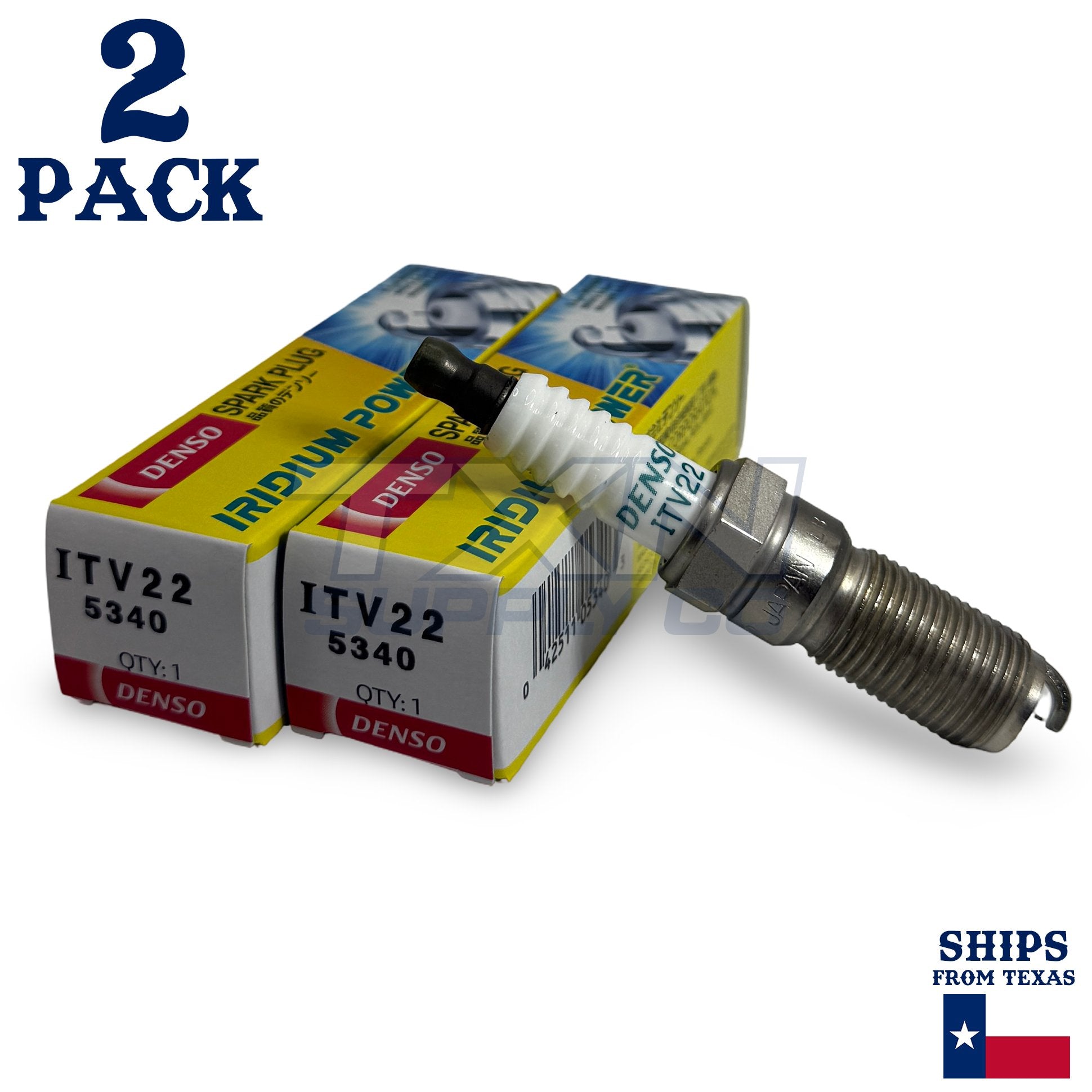 2 Pack Denso 5340 Iridium Power Spark Plugs ITV22 ps