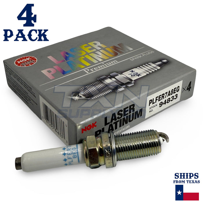 4 Pack NGK Laser Platinum Spark Plugs 2014-2016 for Volkswagen Passat L4 1.8L ps