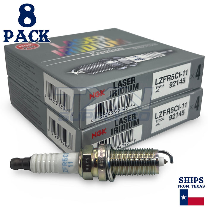 8 Pack NGK Laser Iridium Spark Plugs 2009-2010 for Jeep Commander V8 5.7L ps