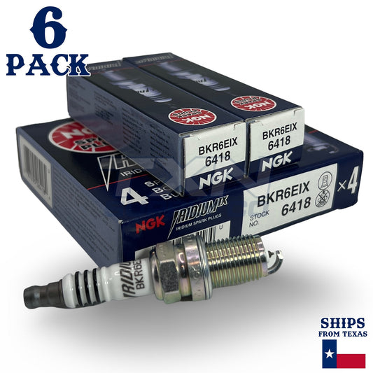 6 Pack NGK Iridium IX Spark Plugs 1998-2005 for Volkswagen Passat 2.8L V6 ps
