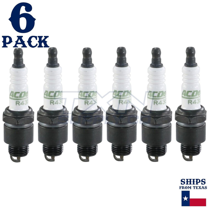 6 Pack Genuine GM ACDelco Spark Plugs R43S ps