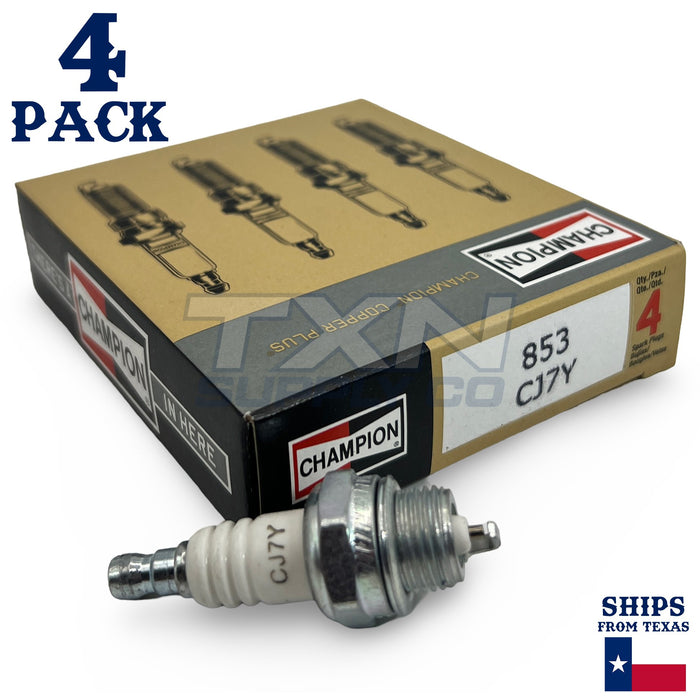 Champion 853 Copper Plus Spark Plug CJ7Y - 4 Pack