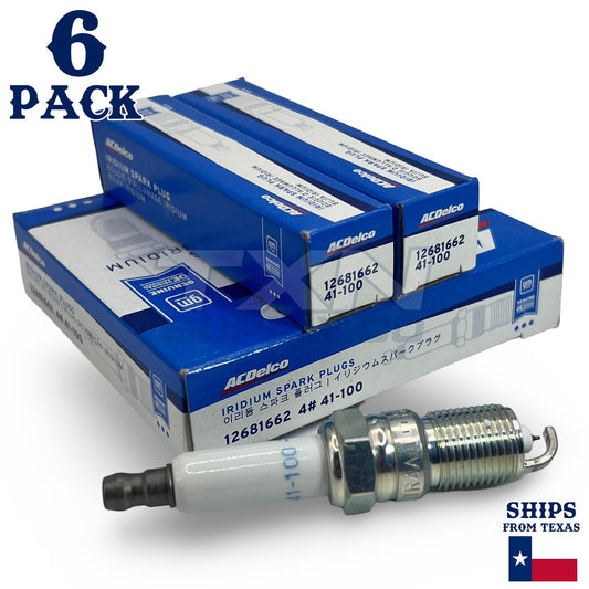 6 Pack GM ACDelco 41-100 Iridium Spark Plugs 12681662