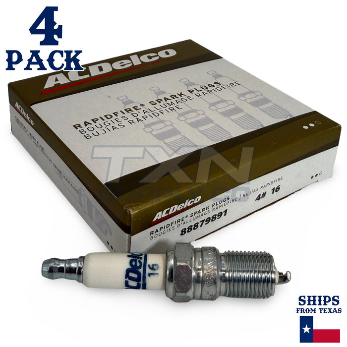 4 Pack GM ACDelco #16 RAPIDFIRE Platinum Spark Plugs ps