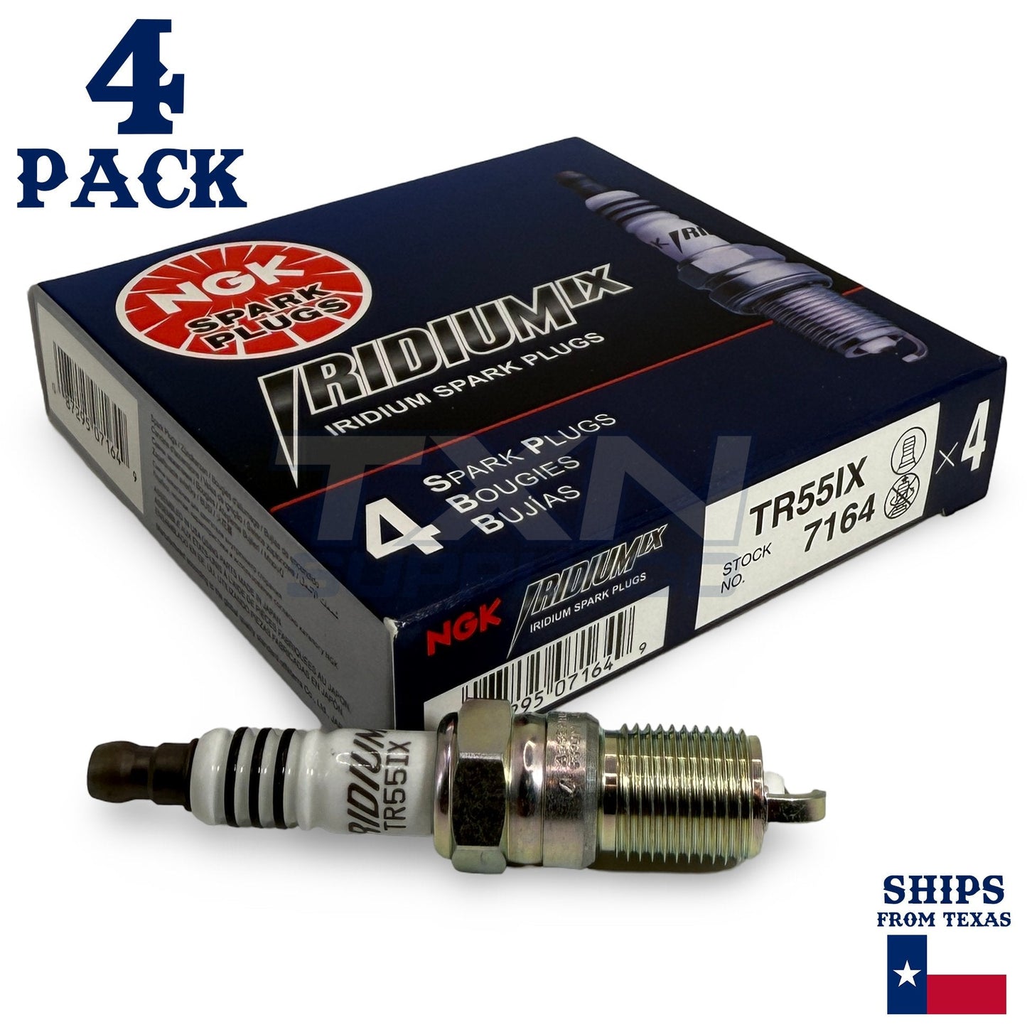 4 Pack NGK Iridium IX Spark Plugs 1990-1994 for Mercury Topaz L4 2.3L ps