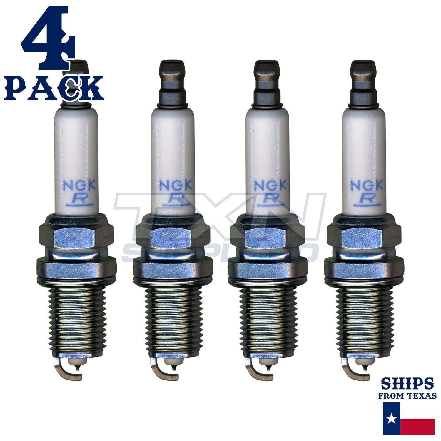 4 Pack NGK V-Power 1675 Spark Plugs PFR7S8EG  ps