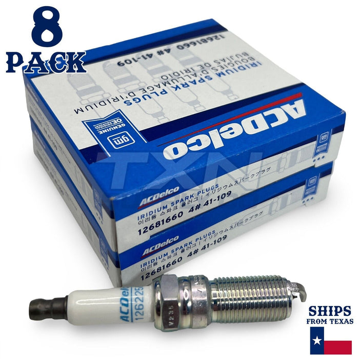 ACDelco 41-109 Iridium Spark Plug - 8 Pack - 12681660