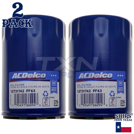 АСDеІсо PF63 PF63F GМ Engine Oil Filter 12731742 - 2 Pack