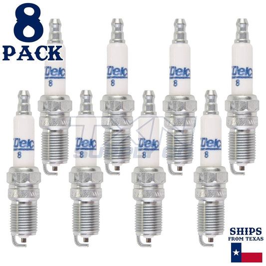 8 Pack GM ACDelco #8 RAPIDFIRE Platinum Spark Plugs ps