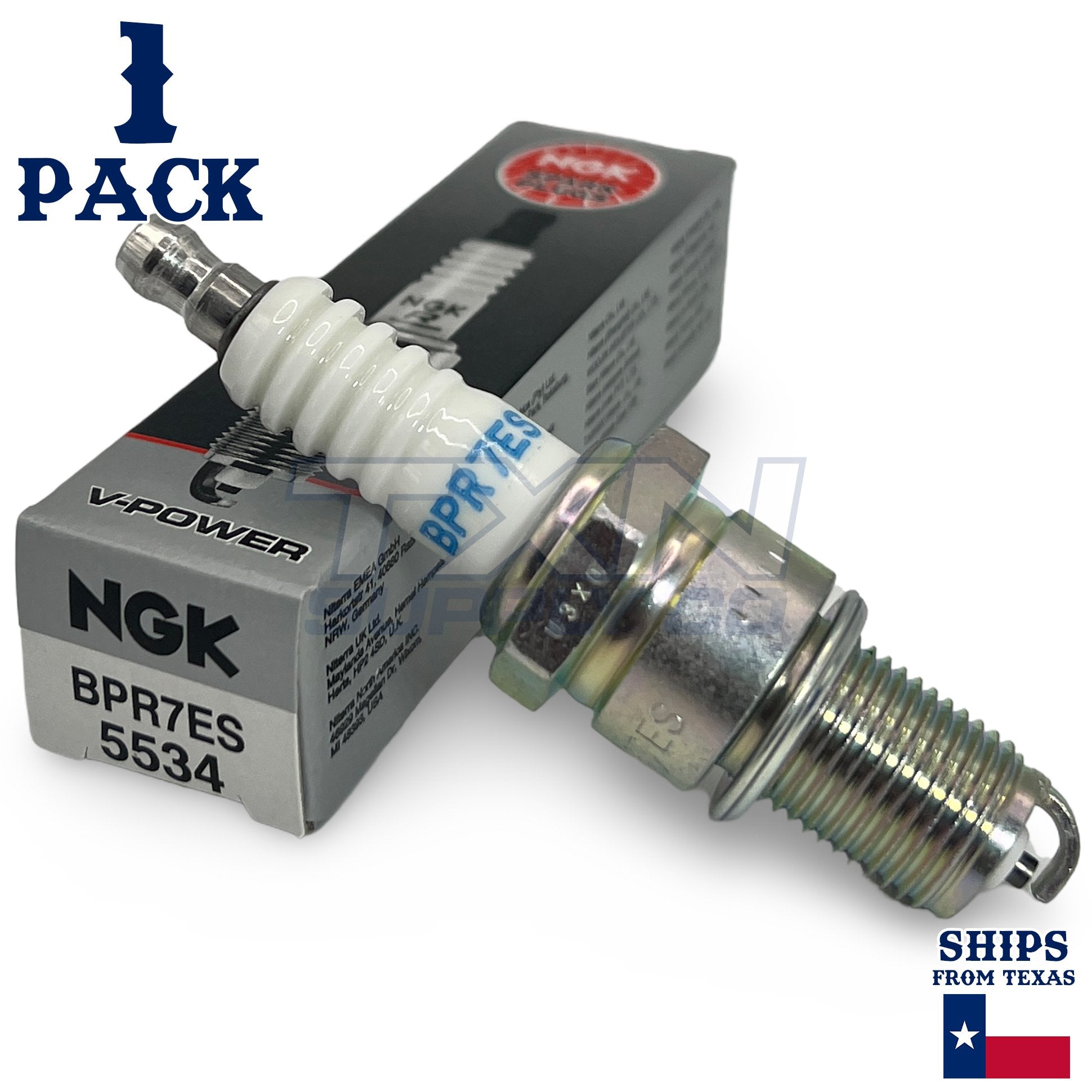 NGK 5534 Spark Plugs BPR7ES - 1 Pack