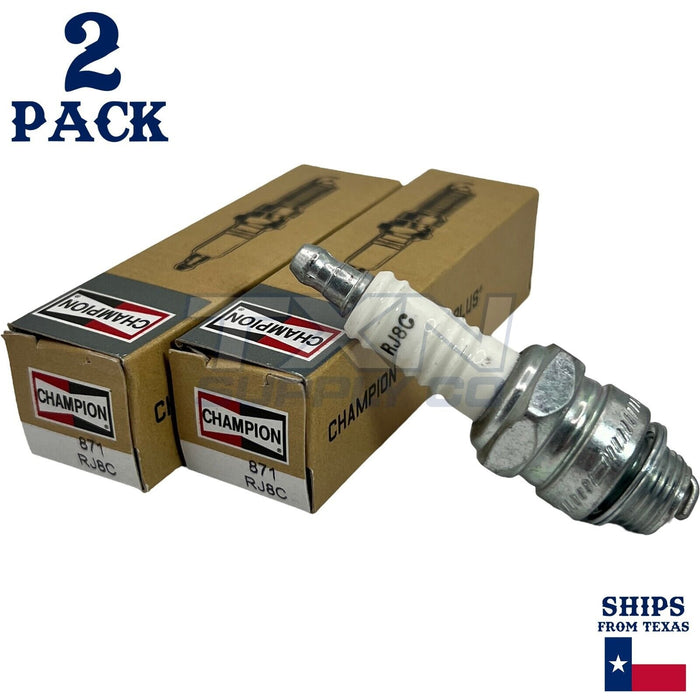 Champion 871 Copper Plus Spark Plug RJ8C - 2 Pack