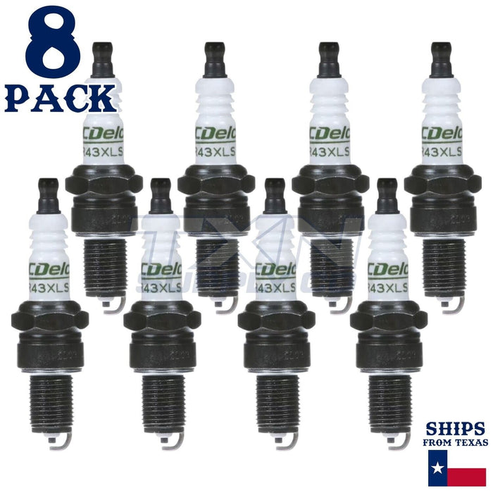 8 Pack Genuine GM ACDelco Spark Plugs R43XLS ps