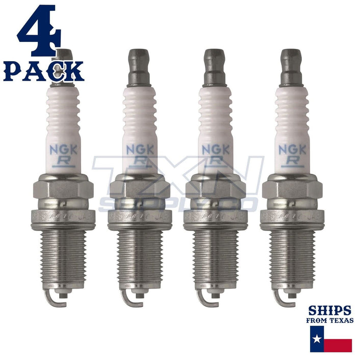 4 Pack NGK V-Power 4644 Spark Plugs BKR7E ps