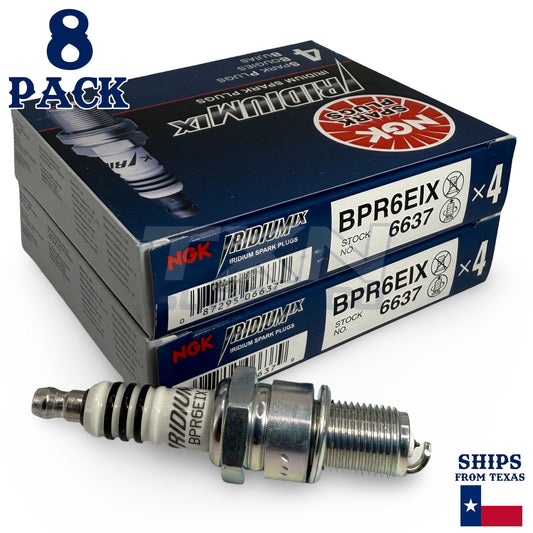 8 Pack NGK 6637 Iridium IX Spark Plugs BPR6EIX