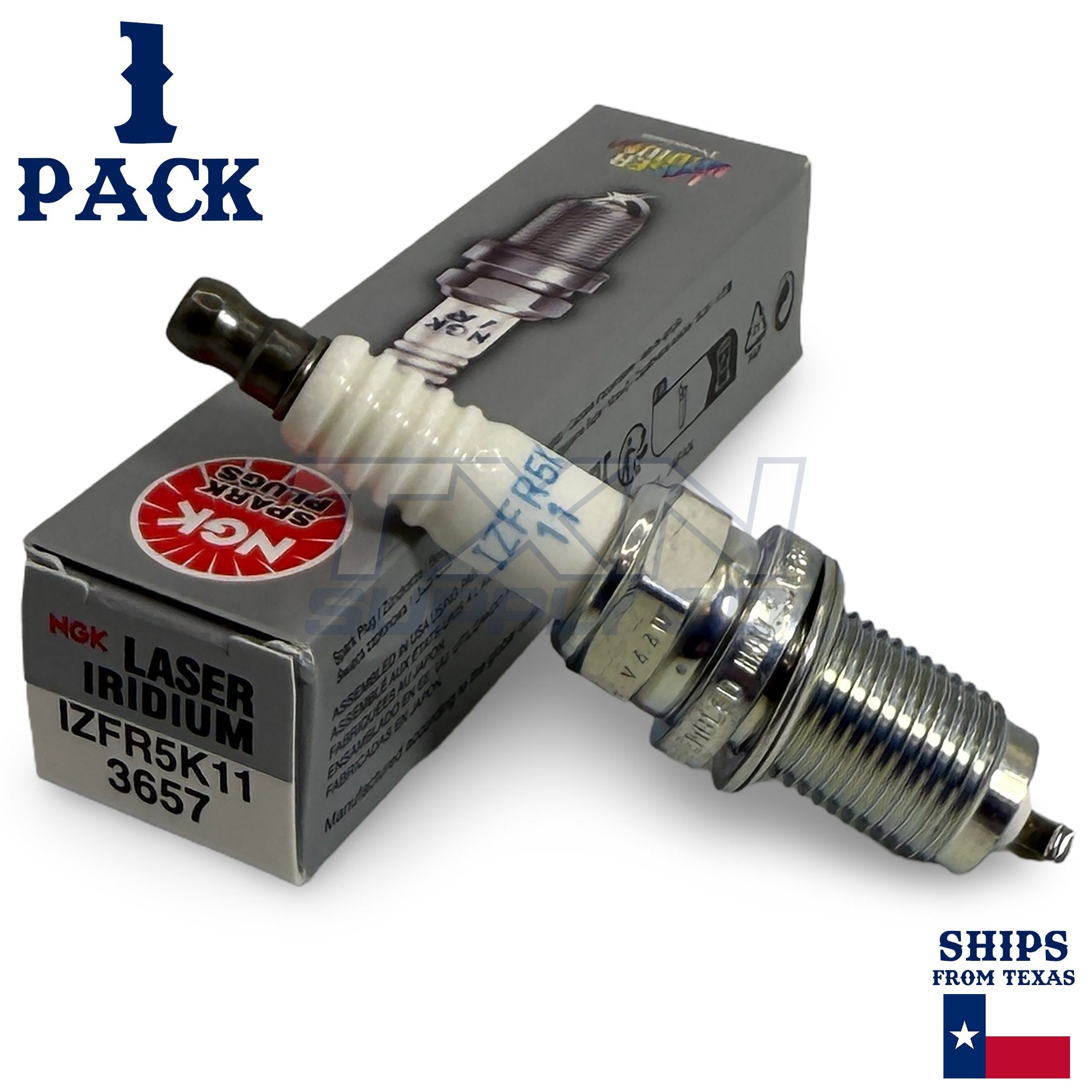 1 Pack NGK 3657 Laser Iridium Spark Plugs IZFR5K11 ps