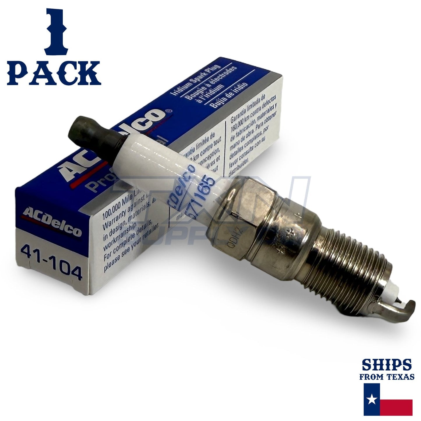 1 Pack Genuine GM ACDelco Iridium Spark Plugs 41-104 ps