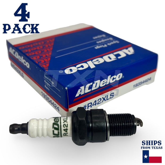 4 Pack Genuine GM ACDelco Spark Plugs R42XLS ps
