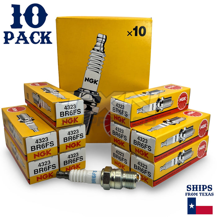 NGK 4323 Spark Plug BR6FS - 10 Pack