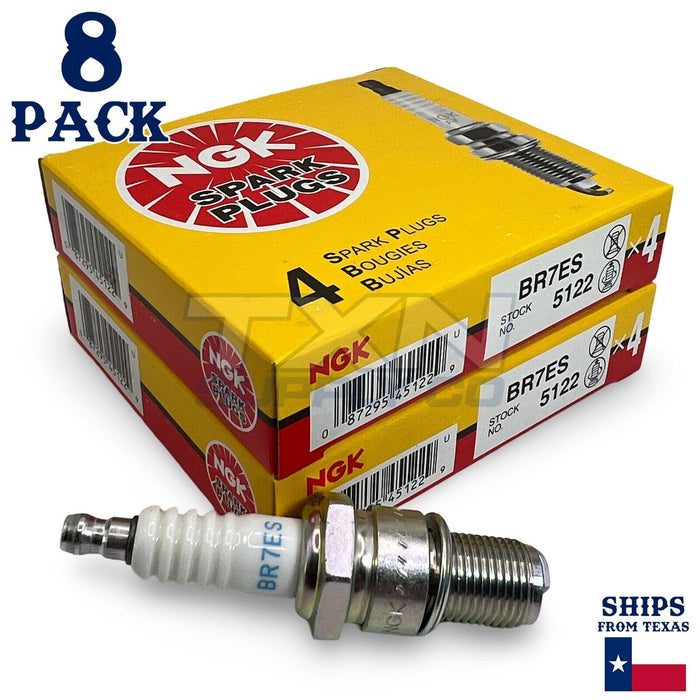 NGK 5122 Spark Plug BR7ES - 8 Pack