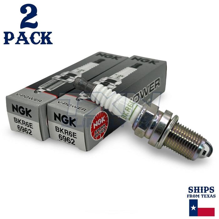 NGK 6962 V-Power BKR6E Spark Plug - 2 Pack