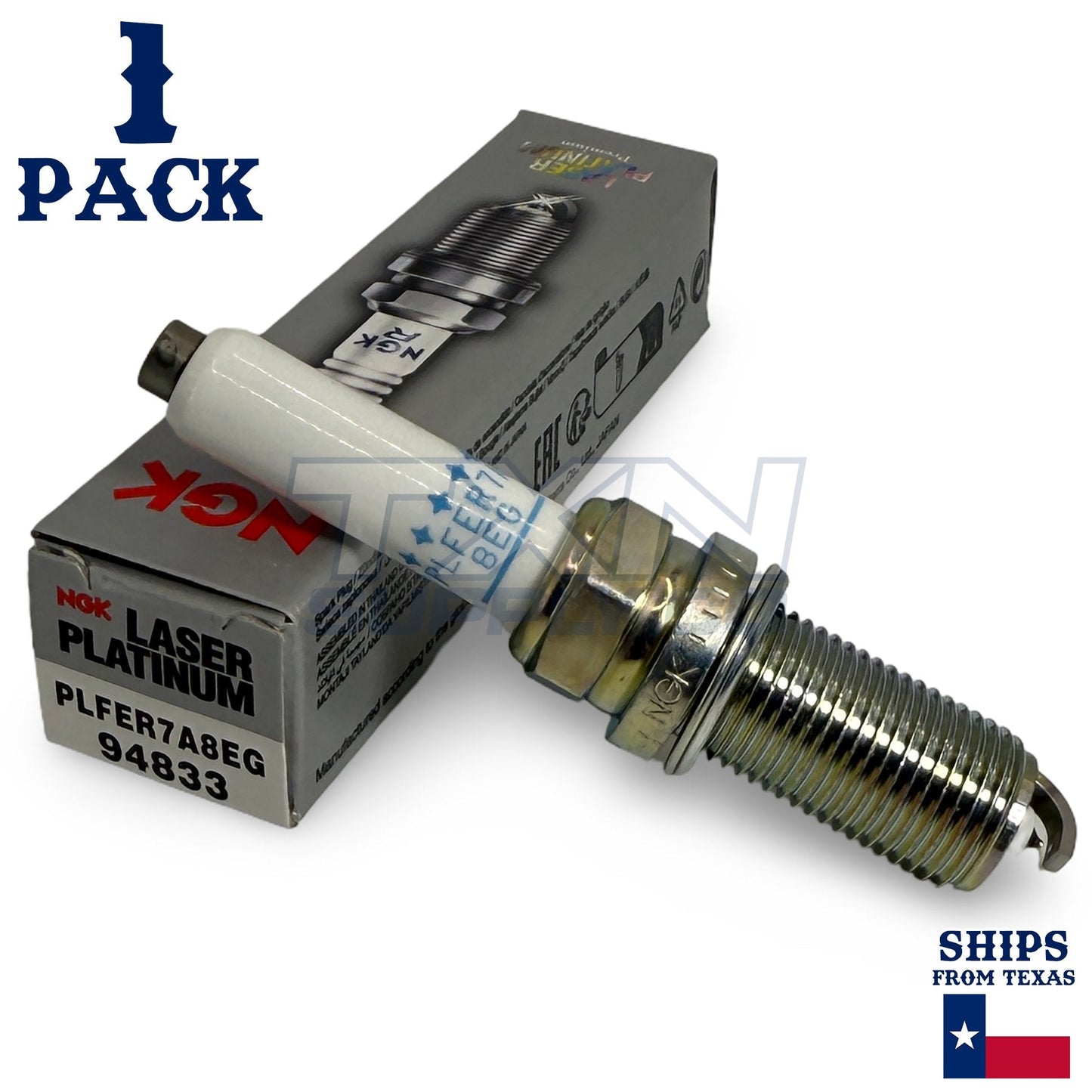 1 Pack NGK V-Power 94833 Spark Plug PLFER7A8EG ps