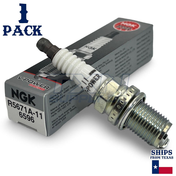 NGK 6596 V-Power Racing Plug Spark Plug R5671A-11 - 1 Pack