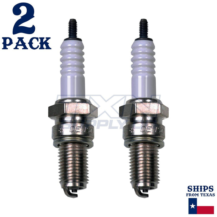 2 Pack Denso 4101 U-Groove Spark Plugs X24ESR-U ps