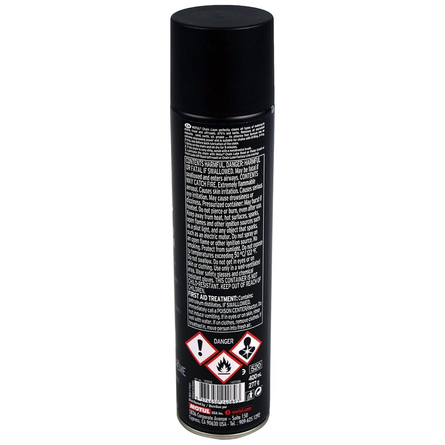 Motul MC Care C1 Chain Cleaner 9.8oz 0.400L Spray 103243 - 1 Pack