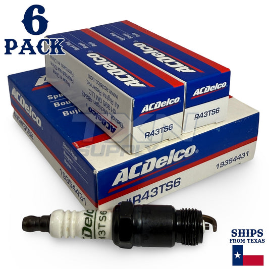 6 Pack Genuine GM ACDelco Spark Plugs R43TS6 ps