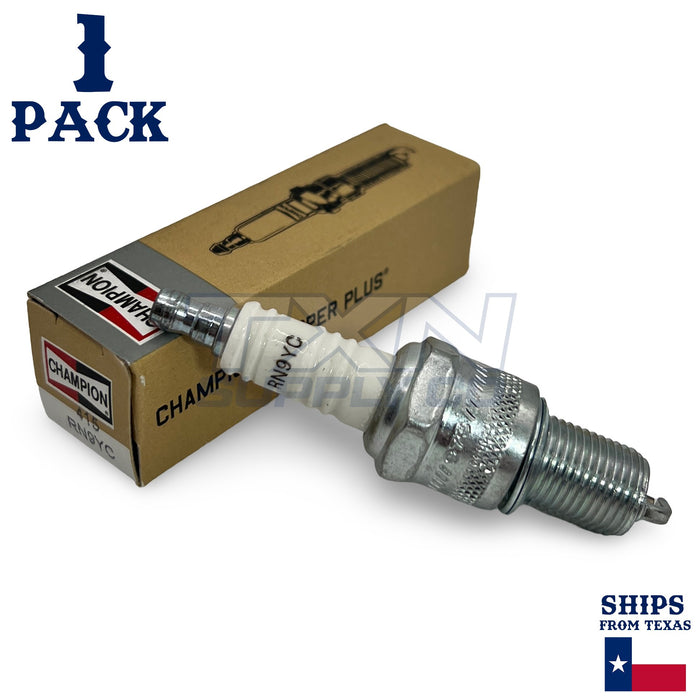 Champion 415 Copper Plus Spark Plug RN9YC - 1 Pack - For MTD 951-10292 & Torch F6RTC, NGK BPR6ES & BPR6EY