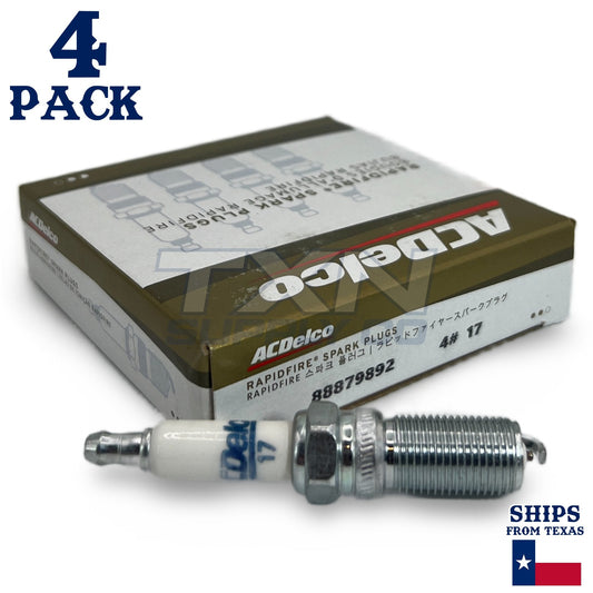 4 Pack GM ACDelco #17 RAPIDFIRE Platinum Spark Plugs ps